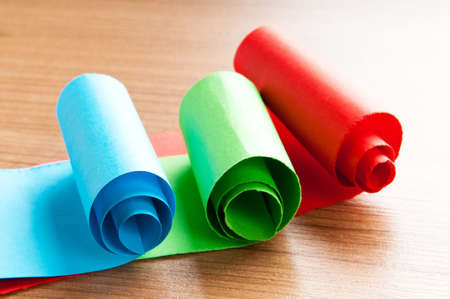 Paper pieces with space for your messageの写真素材