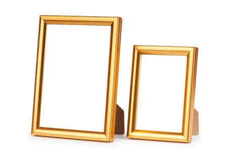 Picture frame isolated on the white background