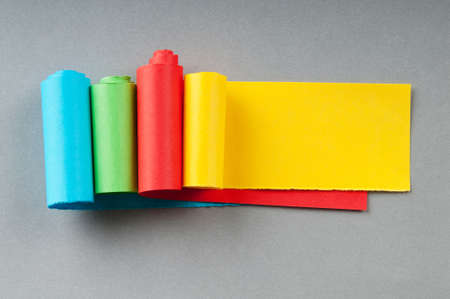 Paper pieces with space for your messageの写真素材