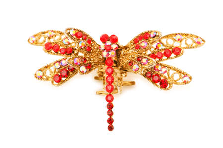 Elegant hairpin isolated on the white backgroundの写真素材