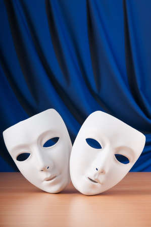 Masks with theatre conceptの写真素材