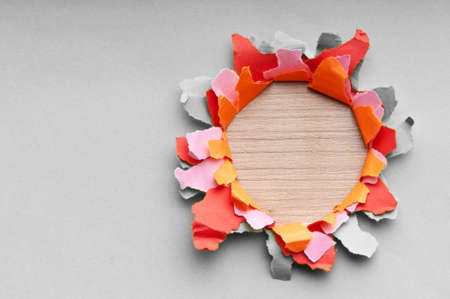 Torn paper with space for your messageの写真素材