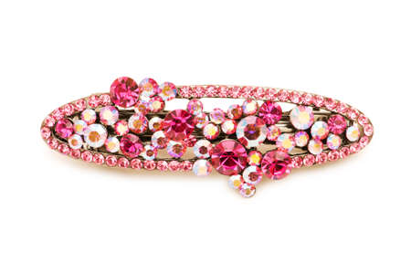 Elegant hairpin isolated on the white backgroundの写真素材