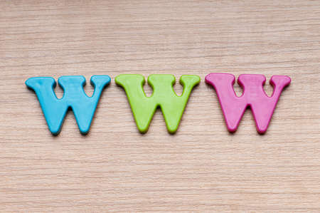 WWW letters on the backgroundの写真素材