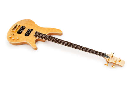 Musical guitar isolated on the white backgroundの写真素材