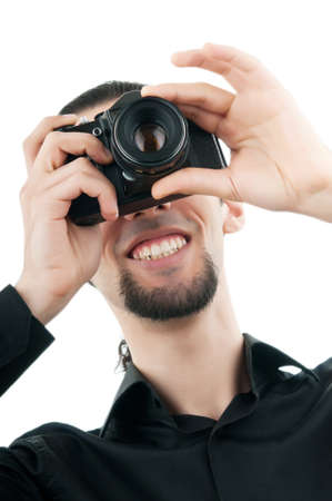 Photographer with the digital cameraの写真素材