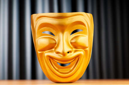Masks with the theatre conceptの写真素材
