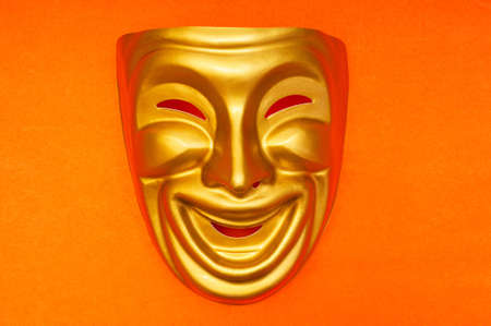 Masks with the theatre conceptの写真素材