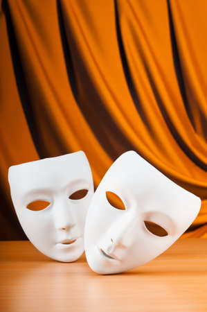 Masks with theatre conceptの写真素材