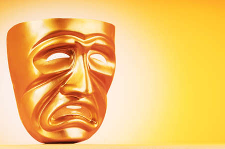 Masks with the theatre conceptの写真素材