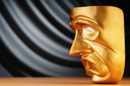 Masks with the theatre conceptの写真素材