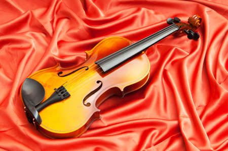 Music concept with violinの写真素材