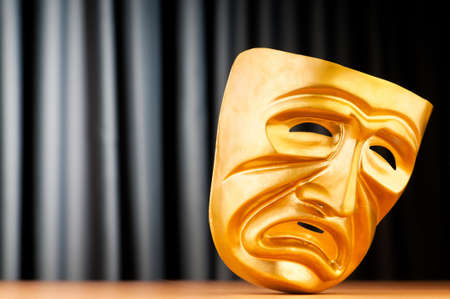 Masks with the theatre conceptの写真素材