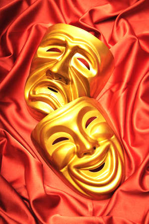 Masks with the theatre conceptの写真素材