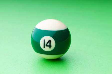 Pool balls on the table