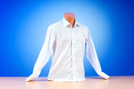 Male shirt against gradient backgroundの写真素材