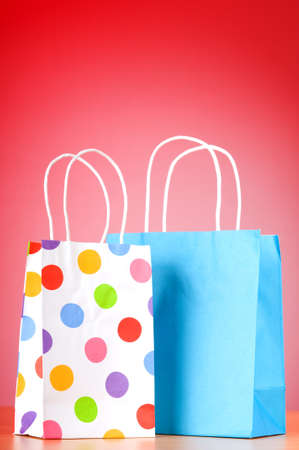 Shopping concept with bagsの写真素材