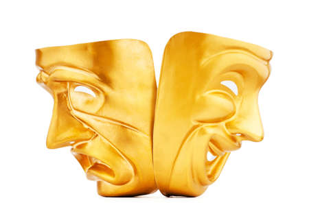 Masks with the theatre conceptの写真素材