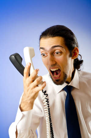 Businessman talking on the phoneの写真素材