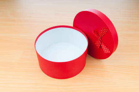 Christmas concept with giftbox on table