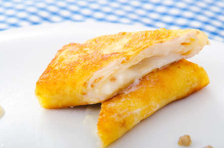Patties with curd in the plate