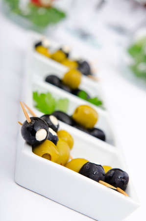 Olives served in the plateの写真素材