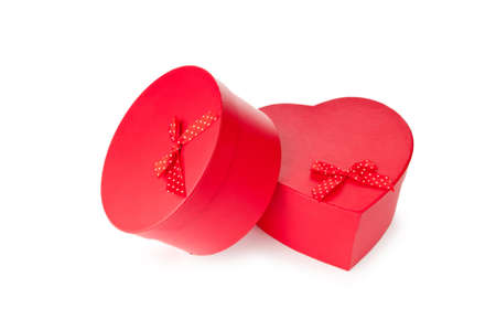 Giftboxes isolated on the white