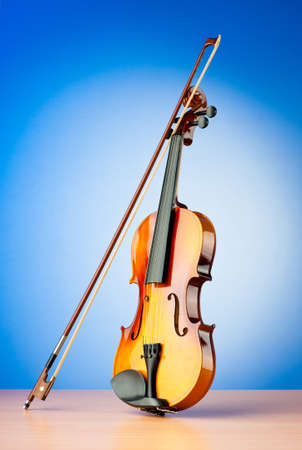 Music concept with violinの写真素材