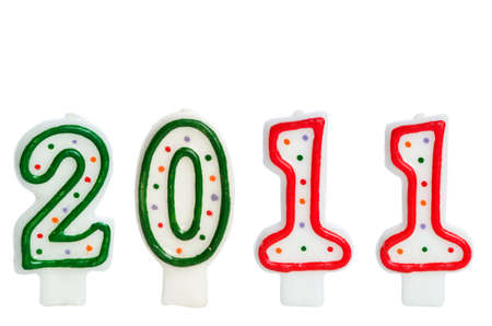 2011 made with cake candles