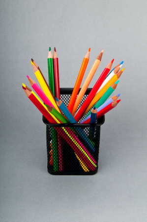Colourful pencils on the backgroundの写真素材