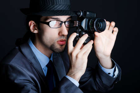 Paparazzi trying to take pictureの写真素材