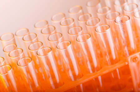 Laboratory concept with glass tubing