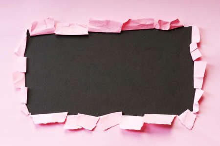 Space for your message on torn paper