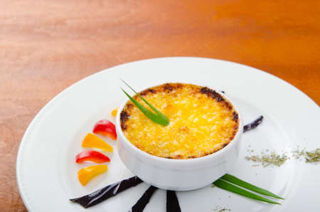Mushroom en cocotte - frech cuisineの写真素材