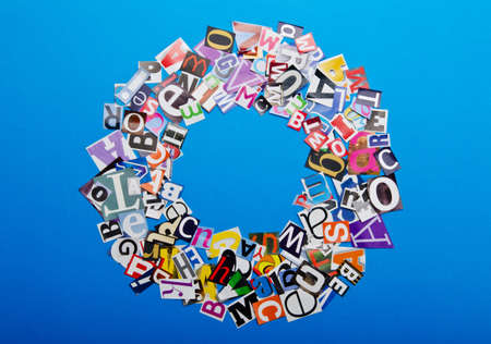 Paper cuttings on the tableの写真素材