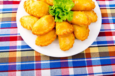 Meat patties in the plateの写真素材