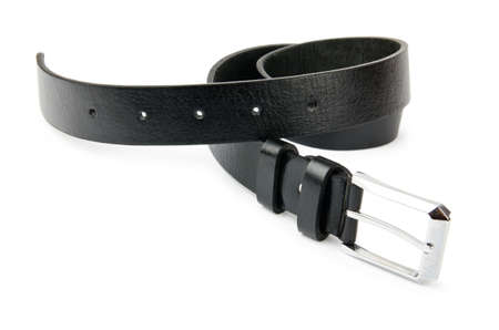 Black belt isolated on the white