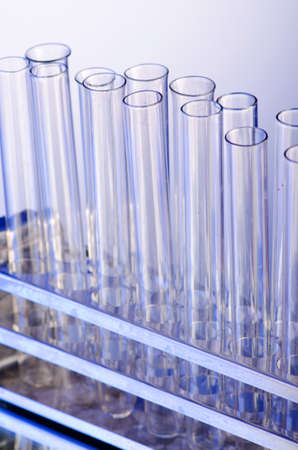 Laboratory concept with glass tubing