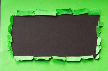 Space for your message on torn paperの写真素材