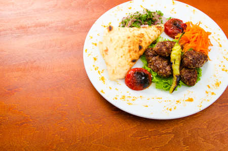 Meat balls served in the plate