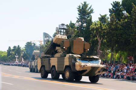 BAKU - 26 June 2011 - Miliatary Parade in Baku, Azerbaijan on Army Day