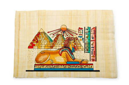 Egyptian papyrus as a background