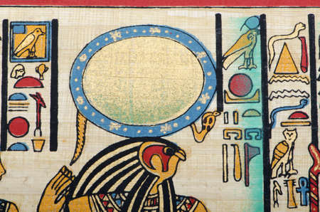 Egyptian history concept with papyrus