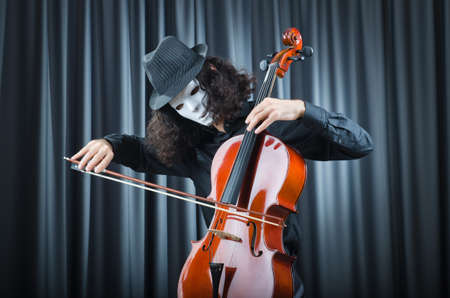 Man playing the celloの写真素材