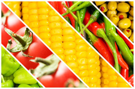 Set of various fruit and vegetablesの写真素材