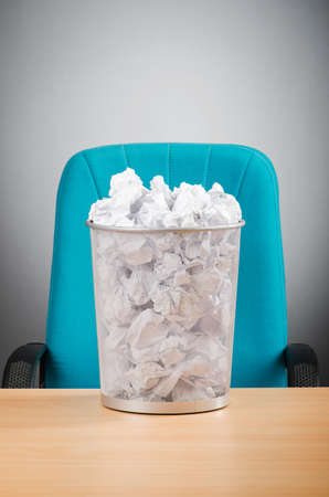 Concept of recycling with lots of paperの写真素材