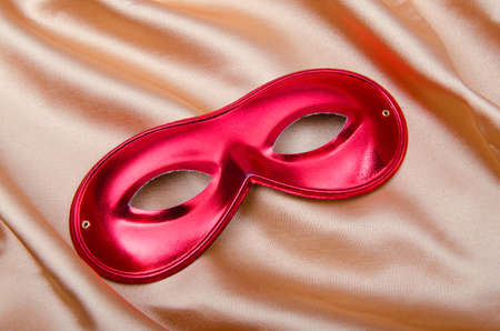 Carnical mask on satin backgroundの写真素材