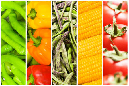 Set of various fruit and vegetablesの写真素材