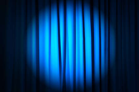 Brightly lit curtains in theatre conceptの写真素材