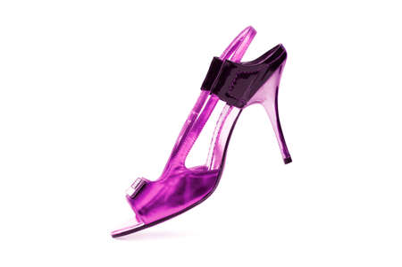 Female shoes on white backgroundの写真素材